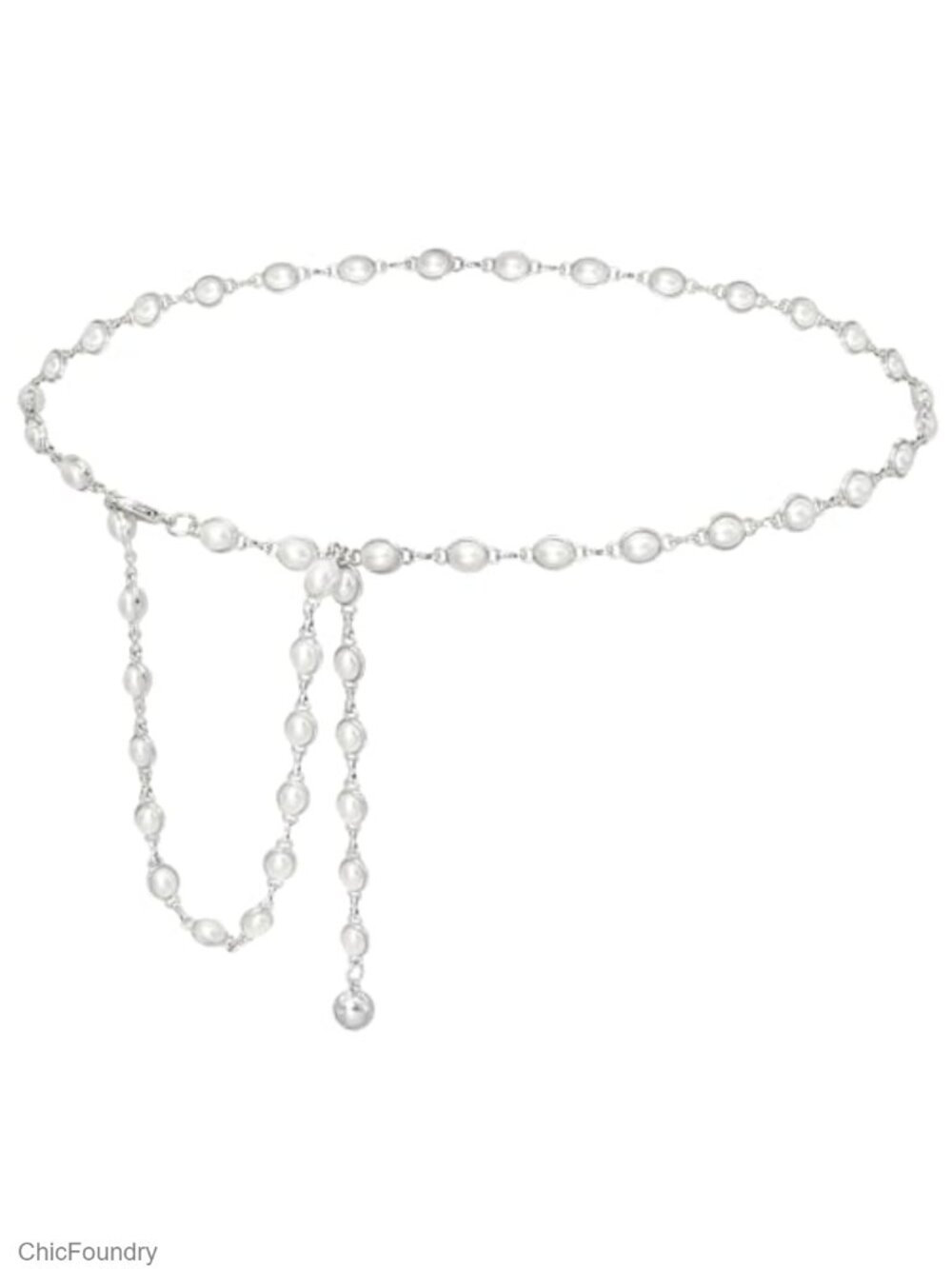 Women's Metal Waist Chain Belt Adjustable Gold Silver Alloy